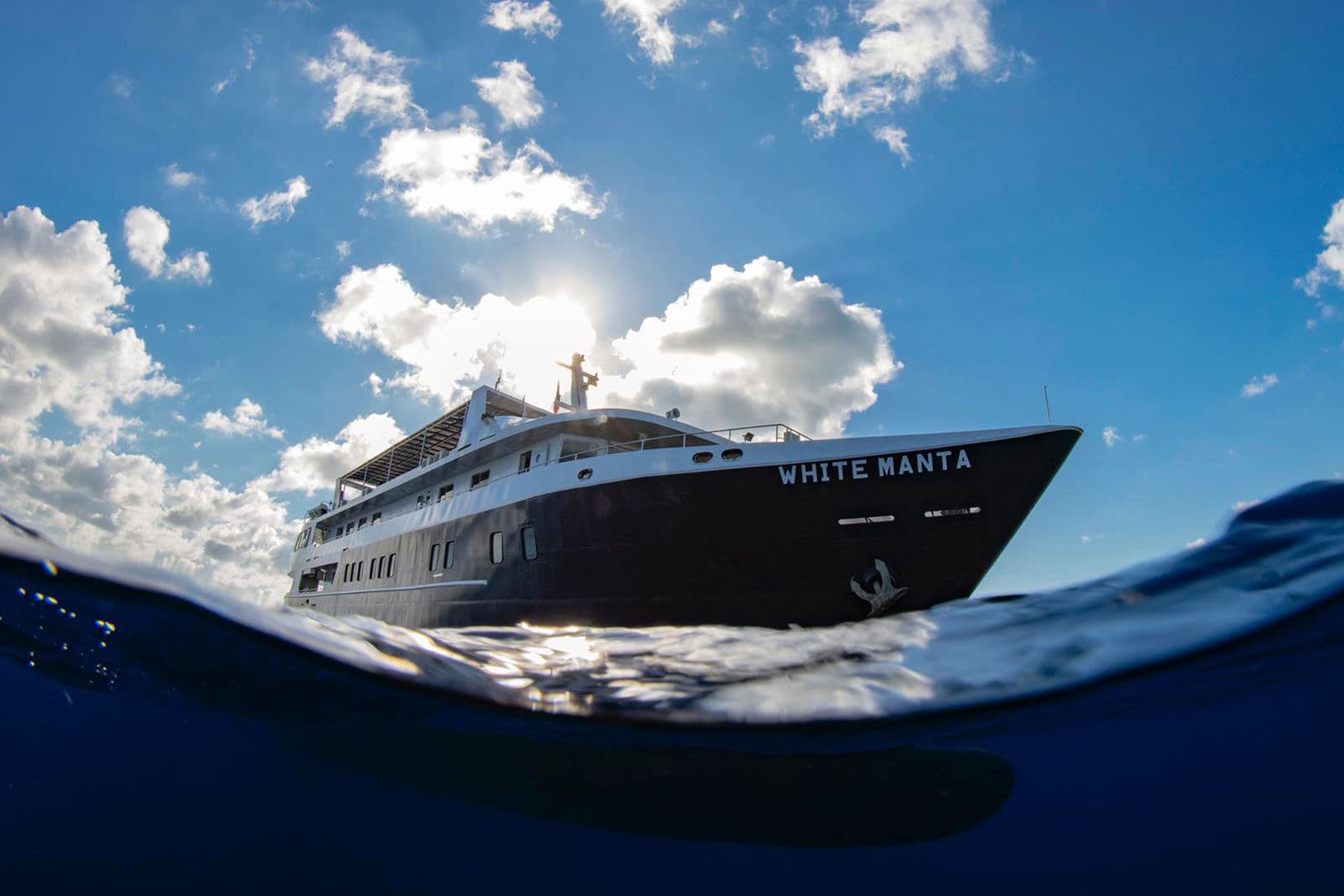 Pemandangan haluan White Manta
